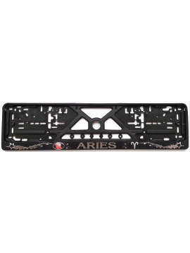 Number Plate Frame raised 3D embossed Zodiac sign Aries